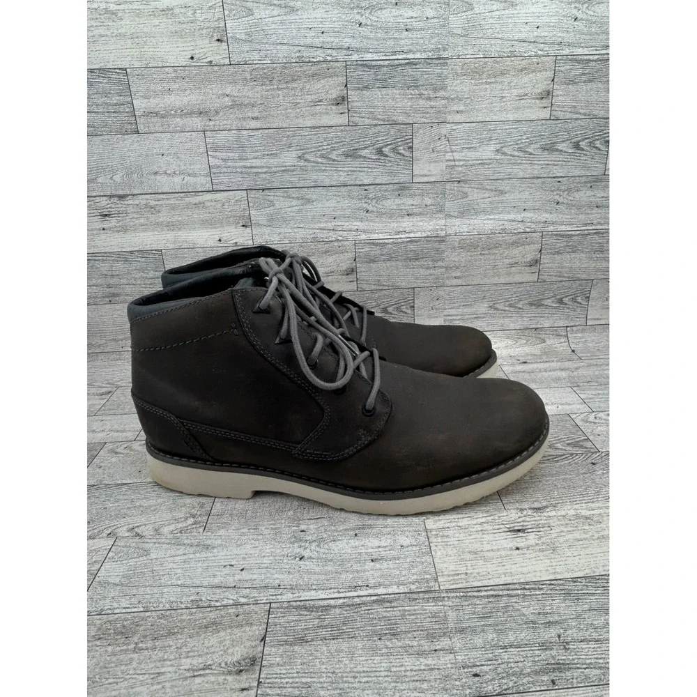 Teva Durban‎ Mens Dark Brown Leather Chukka Boots Size 11 1008302